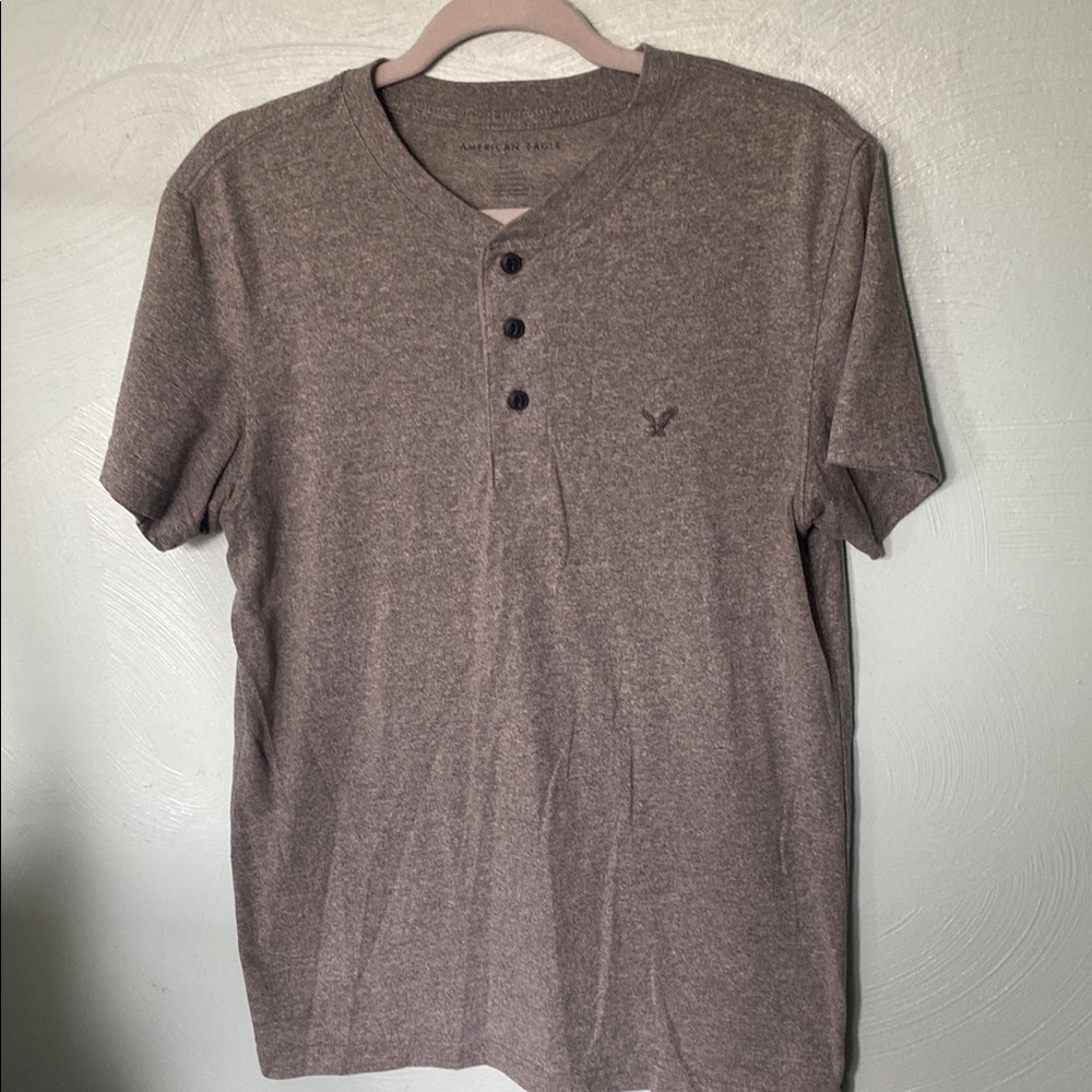 American Eagle  Gray Short Sleeve Tee